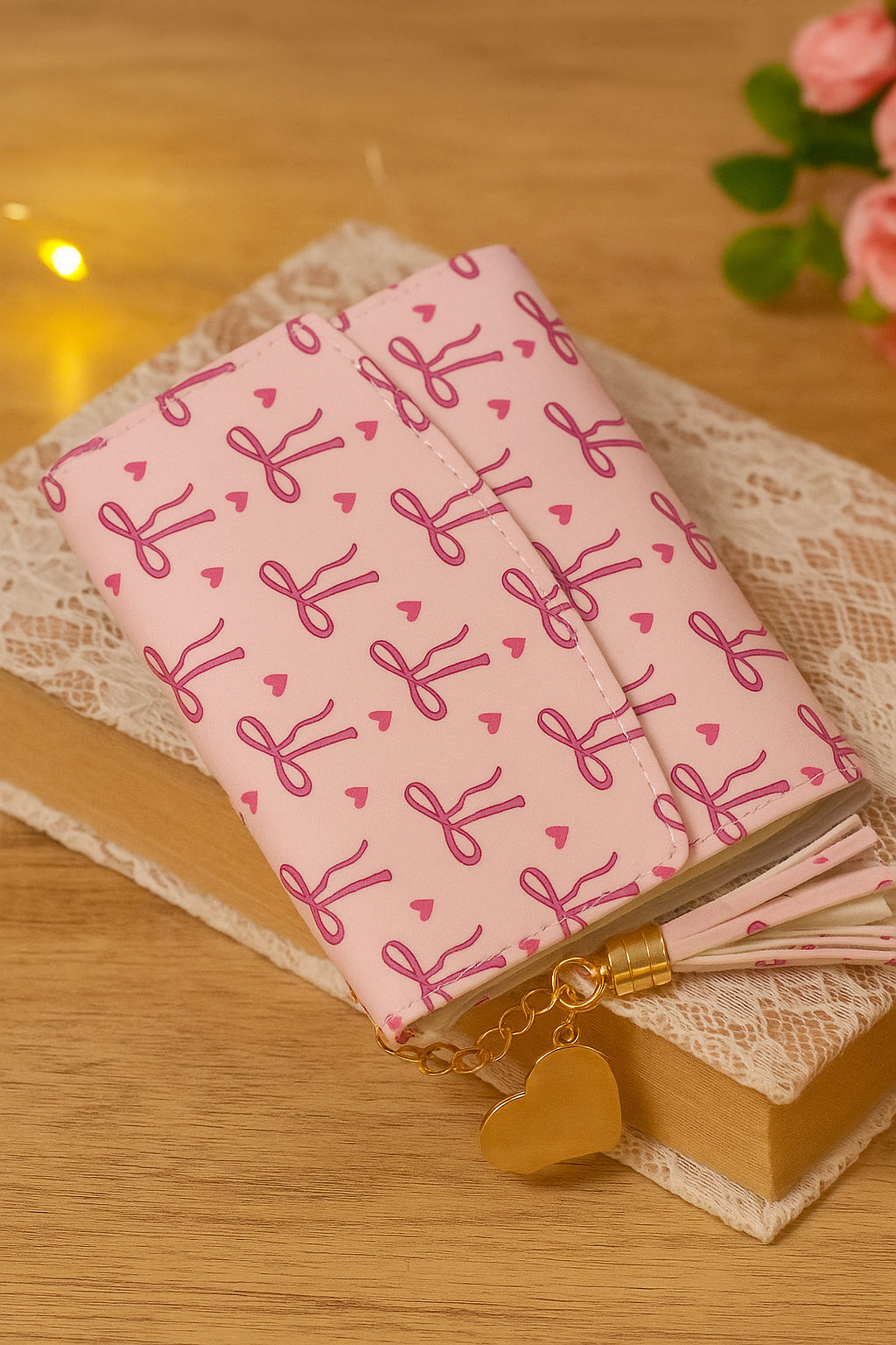 Light Pink Bow Wallet – Cute & Stylish Women’s Purse