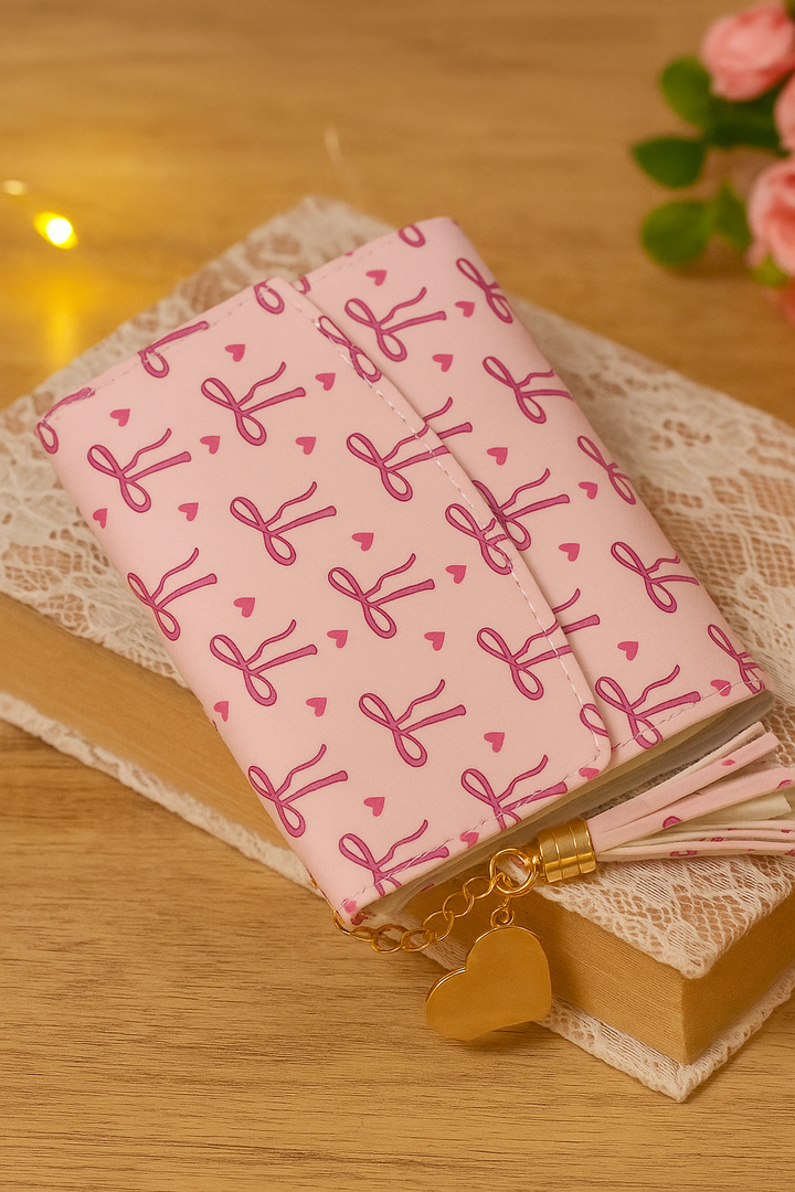 Light Pink Bow Wallet – Cute & Stylish Women’s Purse