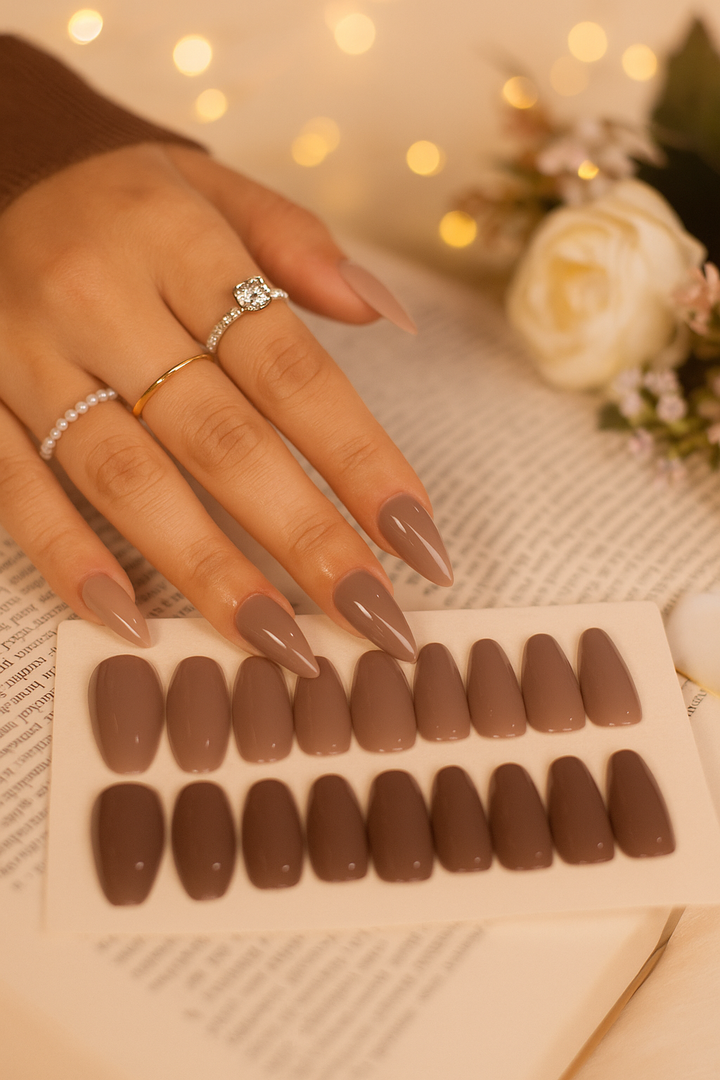 2 Sets Press-On Nails – Elegant Nude Collection