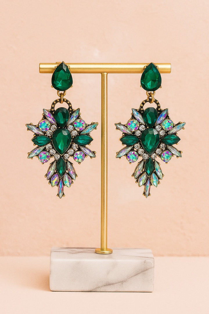 Emerald Prism Earrings