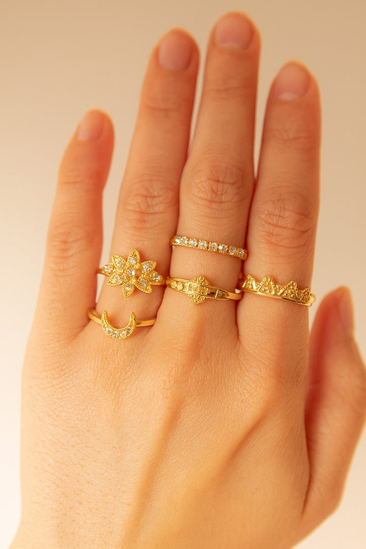 Royal Glow Ring Set (5 Pcs)