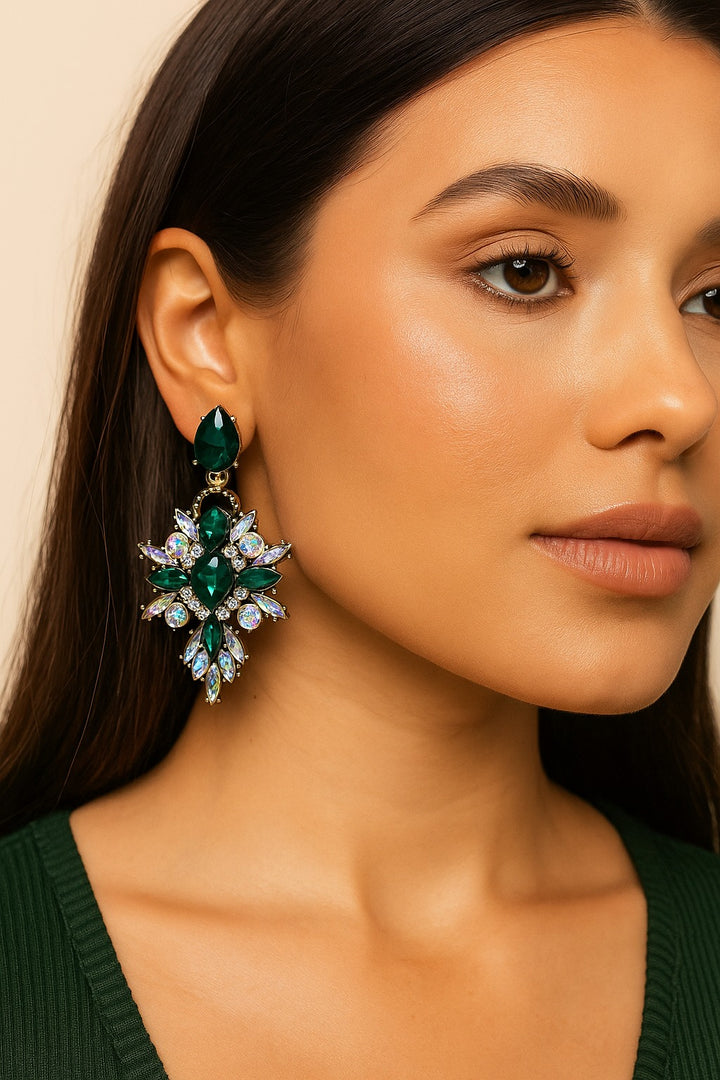 Emerald Prism Earrings